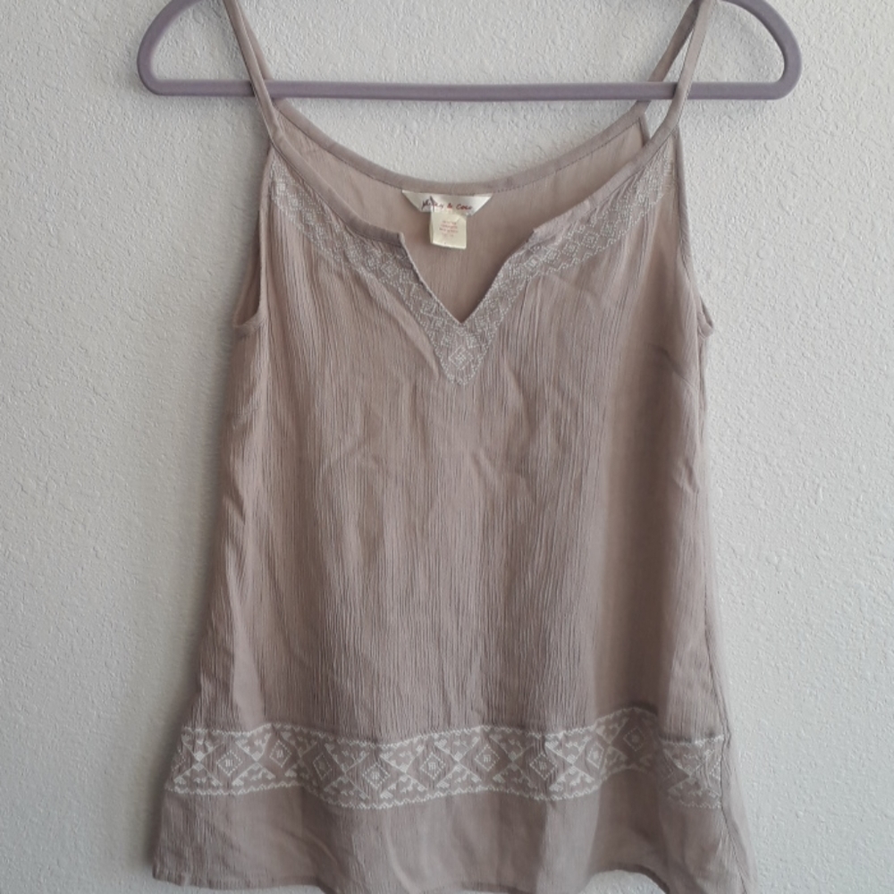 Lucky and Coco Embroidered Tank Top